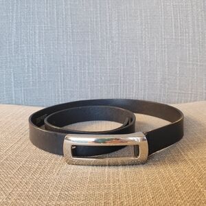 Esprit Black Belt with Silver Buckle